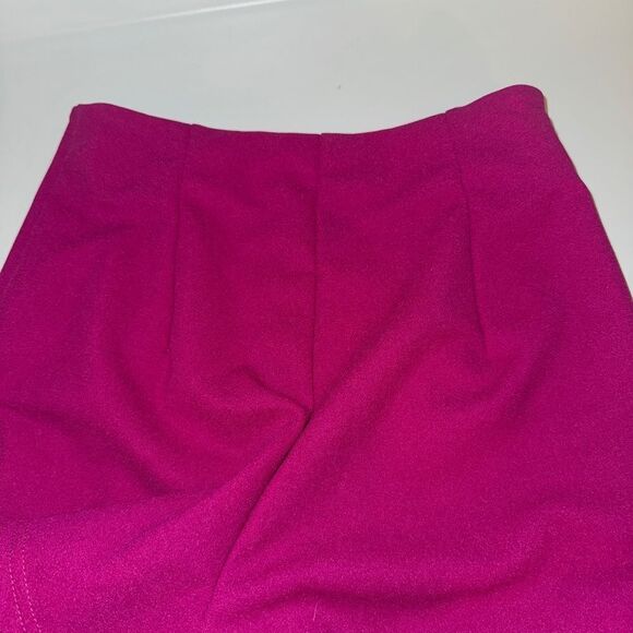 SHEIN SXY Solid Split Front Skort Color: Red Violet Size 2(XS) - Picture 5 of 13